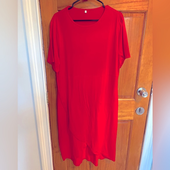 Dresses & Skirts - Short sleeve bodycon midi dress wrap